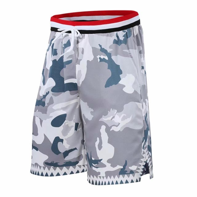Men Basketball Shorts Workout Short Breathable Sweat Sport White Shorts